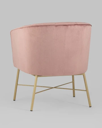 Купить Кресло Шале велюр розовый по низкой цене