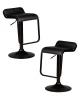 Набор 2 шт Стул барный DOBRIN CRACK BLACK, черный
