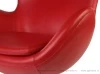Кресло Arne Jacobsen Style Egg Chair красное нат.кожа