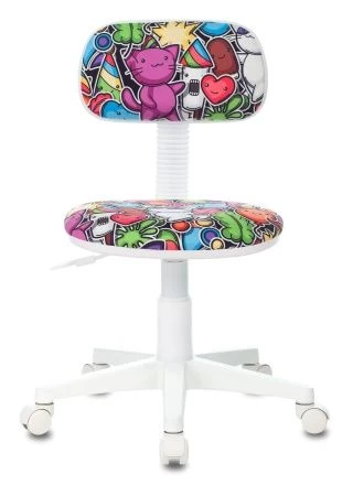 Кресло детское Бюрократ CH-W201NX мультиколор маскарад крестовина пластик пластик белый
