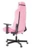 Кресла для геймеров - Кресло игровое Knight N1 Fabric розовый Velvet 36 с подголов. крестов. металл