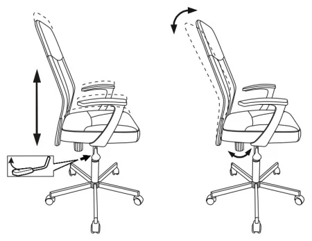 Офисные кресла - Кресло Бюрократ CH-605 черный эко.кожа крестовина металл черный