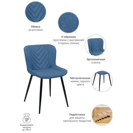 Купить Стул Victory синий по низкой цене