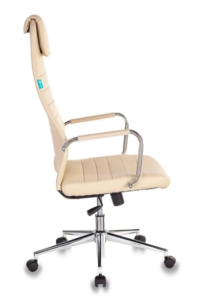 Кресло руководителя Бюрократ KB-9N/ECO бежевый эко.кожа с подголов. крестовина металл хром | Купить в КупиКресла.ру