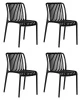 Набор 4 шт Стул обеденный DOBRIN WALTER, черный