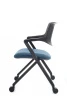 Кресло Dream-F D2202-2 Черный/Синий для посетителей и сотрудников фото