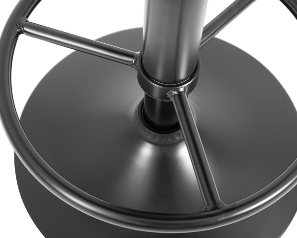 Табурет барный DOBRIN BRUNO BLACK, синий велюр (MJ9-117) для кафе, ресторанов и кухни