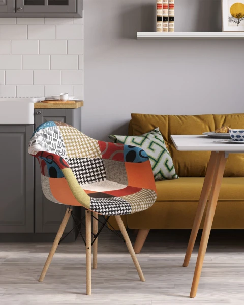 Купить Кресло Eames DSW пэчворк по низкой цене