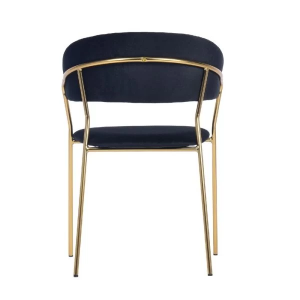 Купить Стул Turin чёрный с золотыми ножками по низкой цене