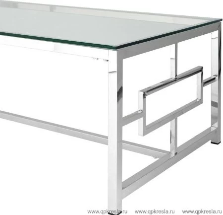 Журнальный стол 120*60 БРУКЛИН серебро