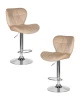 Набор 2 шт Стул барный DOBRIN BARNY, бежевый велюр (MJ9-10)