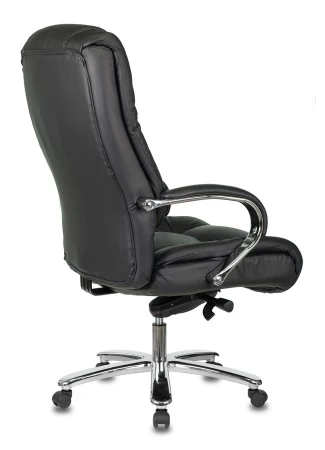 Кресла руководителя - Кресло руководителя Бюрократ T-9925SL черный кожа крестовина металл хром