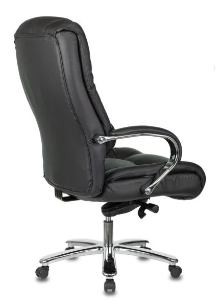 Кресло руководителя Бюрократ T-9925SL черный кожа крестовина металл хром | Купить в КупиКресла.ру