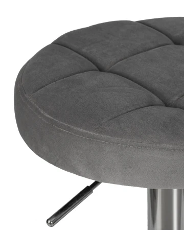 Купить Табурет барный DOBRIN BRUNO, серый велюр (MJ9-75) по выгодной цене для кафе, ресторанов и кухни