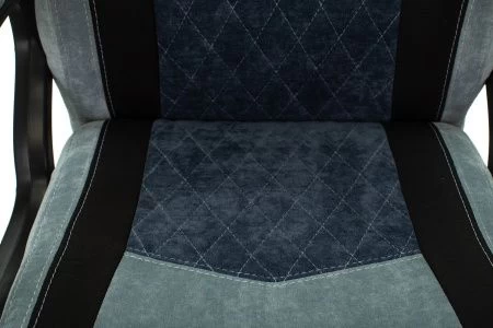 Кресла для геймеров - Кресло игровое Zombie VIKING 6 KNIGHT Fabric серо-голубой с подголов. крестовина металл