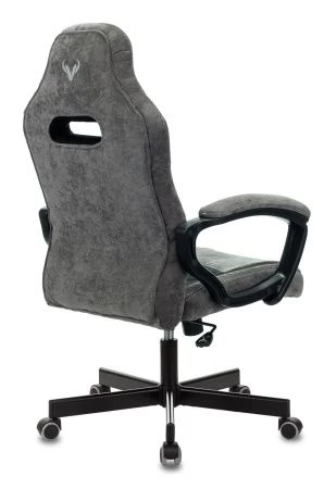 Кресла для геймеров - Кресло игровое Zombie VIKING 6 KNIGHT Fabric серый/черный с подголов. крестовина металл