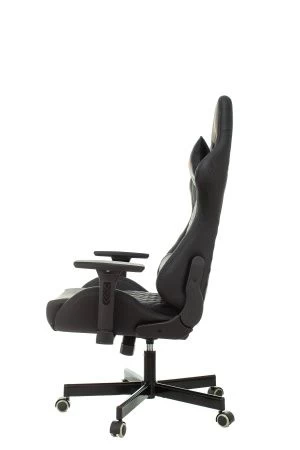 Кресло игровое Knight ARMOR черный ромбик эко.кожа с подголов. крестов. металл