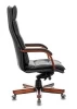 Кресла руководителя - Кресло руководителя Бюрократ T-9927WALNUT черный кожа крестовина металл/дерево