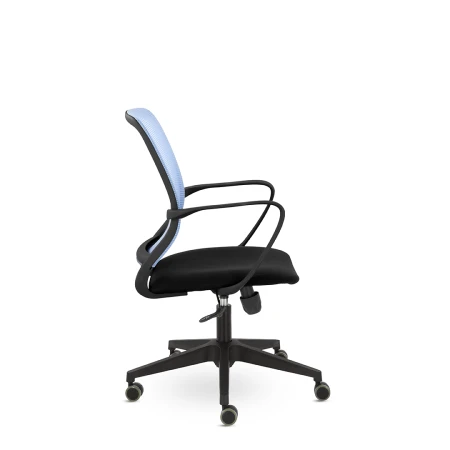 Офисные кресла - Кресло М-806 Хэнди/Handy blackPL Ср JD-10/D26-28 (голубой/черный)