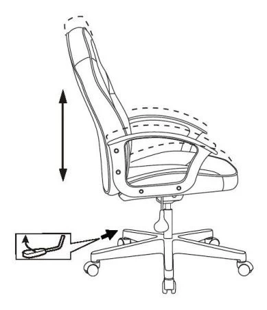 Кресла для геймеров - Кресло игровое Zombie 11LT черный/красный текстиль/эко.кожа крестов. пластик