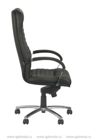 Кресло руководителя ORION STEEL CHROME (Орион) (Экокожа черный)