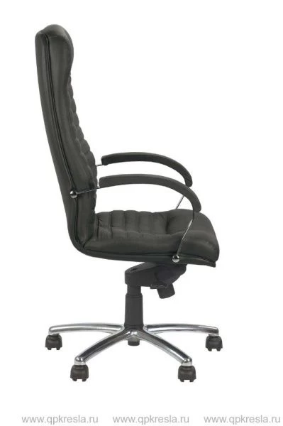 Кресло руководителя ORION STEEL CHROME (Орион) (Экокожа черный)