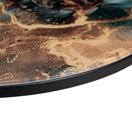 Купить Набор кофейных столиков Tango космический с чёрными ножками, 2шт по низкой цене