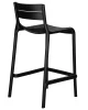 Купить Стул полубарный DOBRIN NESSA, черный (B-03) по выгодной цене для кафе, ресторанов и кухни