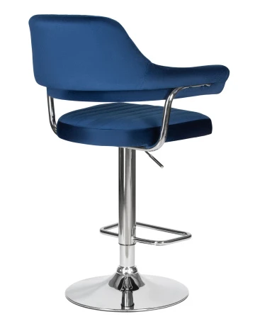 Купить Стул барный DOBRIN CHARLY, синий велюр (MJ9-117) по выгодной цене для кафе, ресторанов и кухни