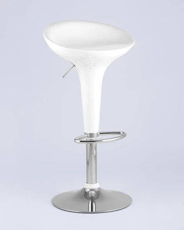 Купить Стул барный Bomba (Бомба) белый по выгодной цене для кафе, ресторанов и кухни