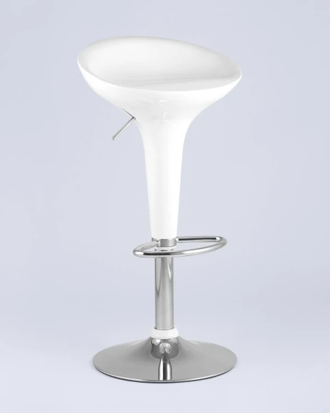Стул барный Bomba (Бомба) белый для кафе, ресторанов и кухни