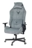 Кресло игровое Knight N1 Fabric серо-голубой Light-28 с подголов. крестов. металл