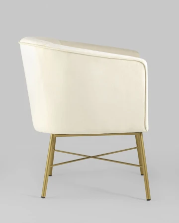 Купить Кресло Шале велюр бежевый по низкой цене