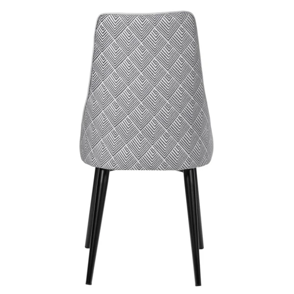 Купить Стул Dave серый с жаккардом по низкой цене