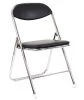 Стул складной Everprof Joker Chrome Экокожа Черный
