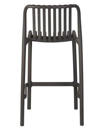 Купить Стул полубарный DOBRIN CHLOE, темно-серый (GR-04) по выгодной цене для кафе, ресторанов и кухни