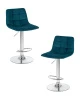 Набор 2 шт Стул барный DOBRIN TAILOR, морской волны велюр (MJ9-99)