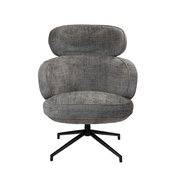 Купить Кресло KING серый, шенилл по низкой цене