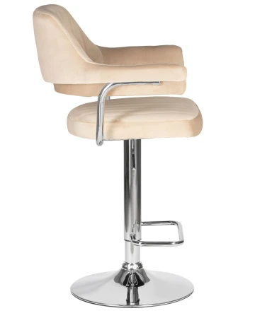 Купить Набор 2 шт Стул барный DOBRIN CHARLY, бежевый велюр (MJ9-10) в интернет-магазине КупиКресла.ру