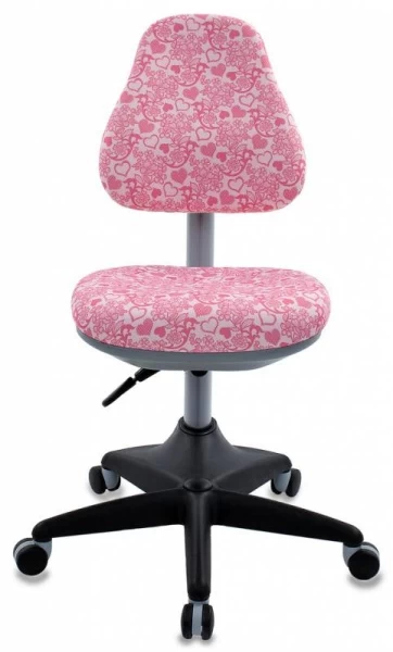 Кресло детское Бюрократ KD-2 розовый сердца Hearts-Pk крестовина пластик | Купить в КупиКресла.ру