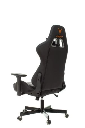 Кресла для геймеров - Кресло игровое Knight ARMOR черный ромбик эко.кожа с подголов. крестов. металл