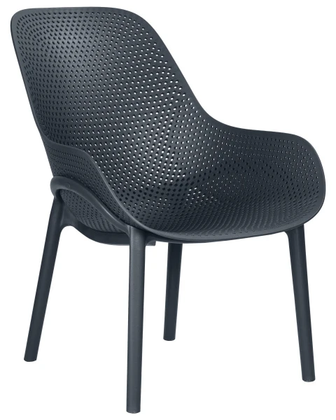 Купить Набор 4 шт Кресло DOBRIN LONZO, антрацит (GR-12) с УФ-защитой по низкой цене