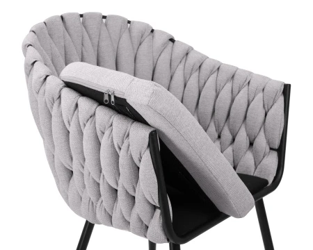 Купить Стул обеденный DOBRIN MATILDA, серая ткань (LAR 275-17) в интернет-магазине КупиКресла.ру