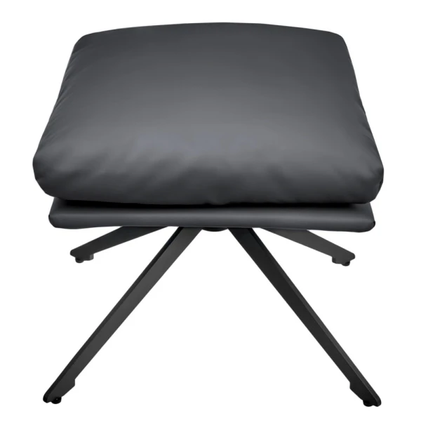 Купить Оттоманка HUG тёмно-серый, экокожа по низкой цене