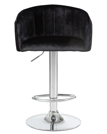 Купить Стул барный DOBRIN DARCY, черный велюр (1922-21) по выгодной цене для кафе, ресторанов и кухни