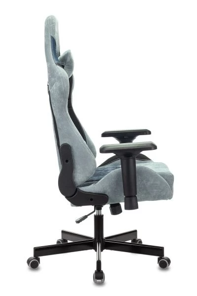 Кресло игровое Zombie VIKING 7 KNIGHT Fabric синий текстиль/эко.кожа с подголов. крестовина металл | Купить в КупиКресла.ру