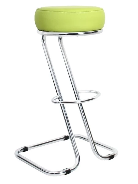 Барный стул Zeta Chrome (Зета) хром  V - Искусственная кожа  Мультиколор