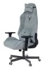 Кресло игровое Knight N1 Fabric серо-голубой Light-28 с подголов. крестов. металл