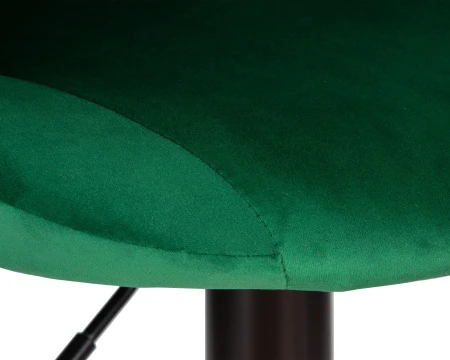 Купить Стул барный DOBRIN LOGAN BLACK, зеленый велюр (MJ9-88) по выгодной цене для кафе, ресторанов и кухни