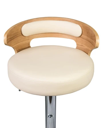 Купить Набор 2 шт Стул барный DOBRIN FRED, натуральное дерево, кремовый в интернет-магазине КупиКресла.ру